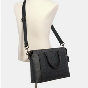 Coach Signature Laptop Bag Designer Breefcase NWT